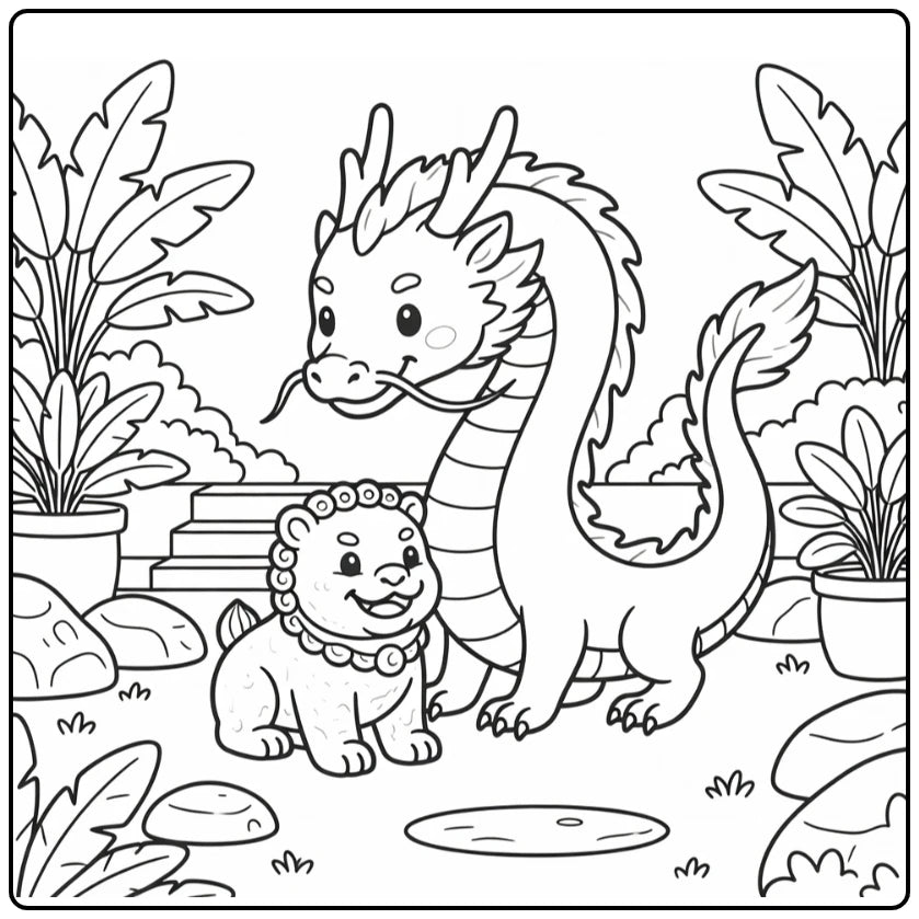 51 Chinese Dragon Coloring Pages