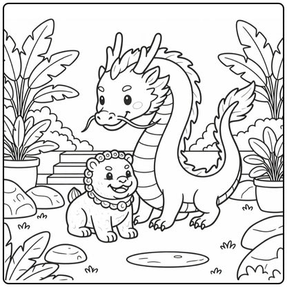 51 Chinese Dragon Coloring Pages