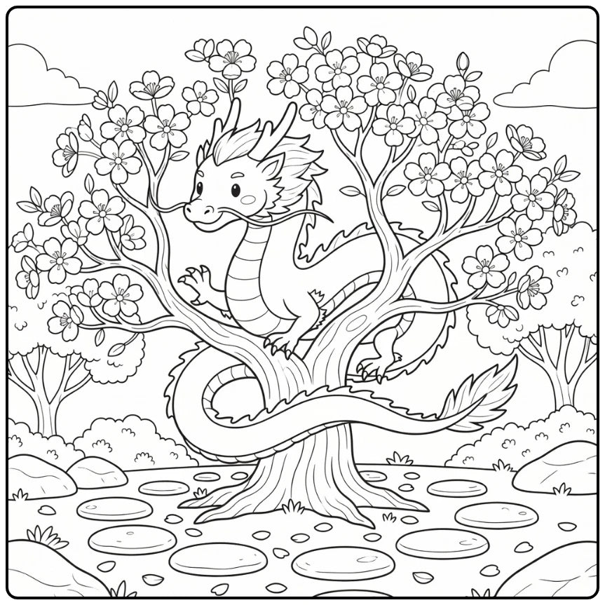51 Chinese Dragon Coloring Pages
