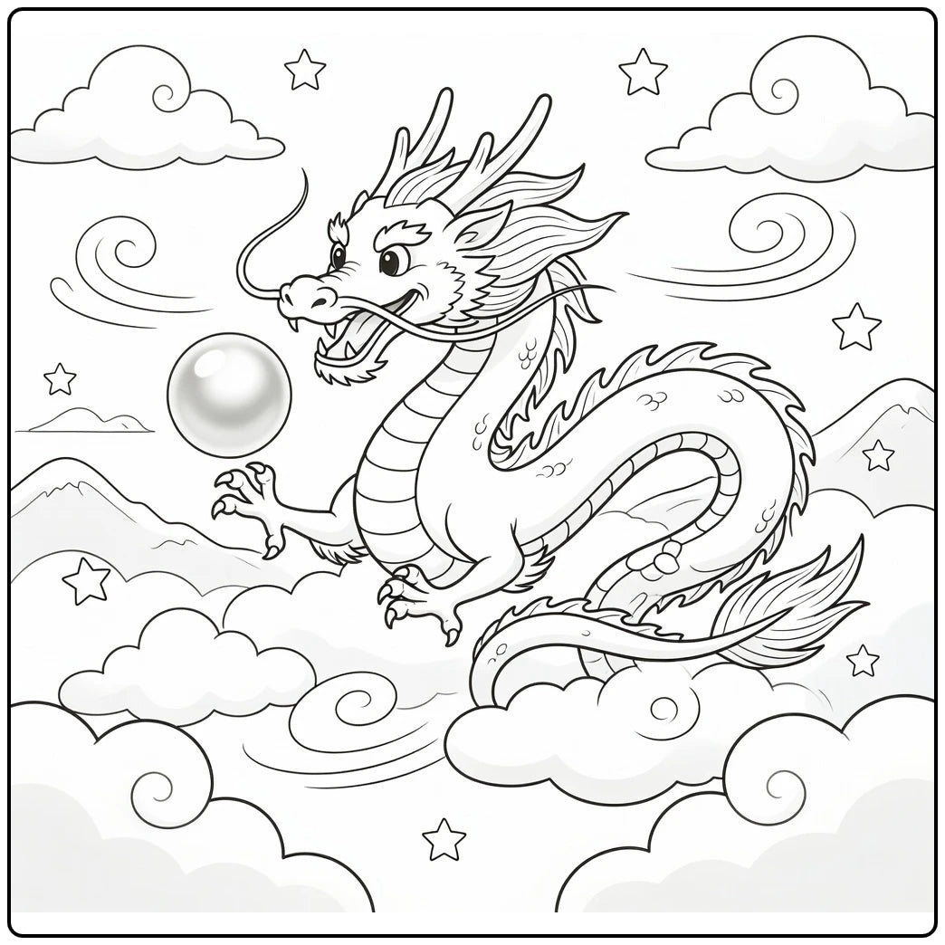 51 Chinese Dragon Coloring Pages