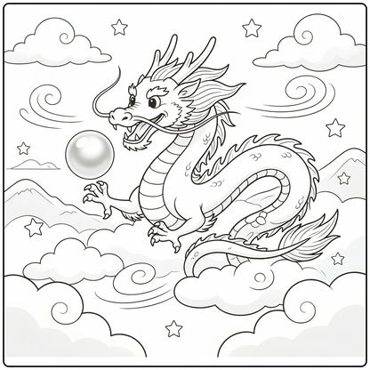 51 Chinese Dragon Coloring Pages