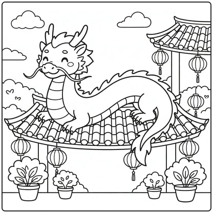 51 Chinese Dragon Coloring Pages