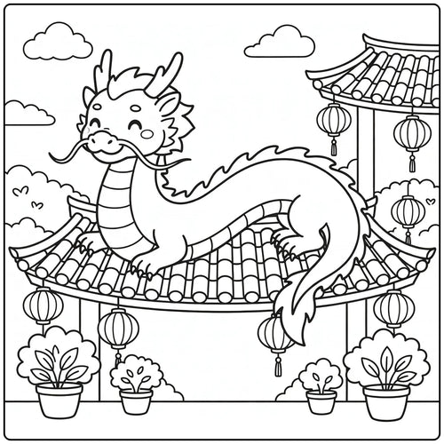 51 Chinese Dragon Coloring Pages