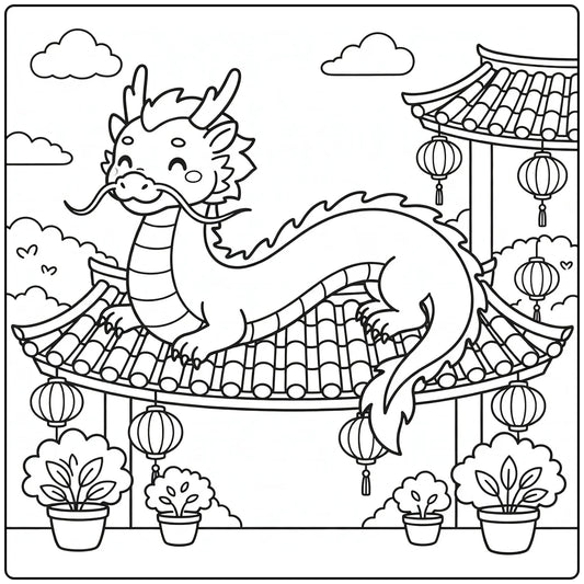 51 Chinese Dragon Coloring Pages