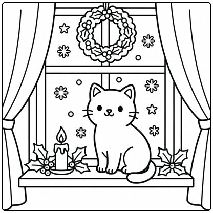 50 Cat Coloring Pages Bundle : Printable PDFs To Print (Pack 2)