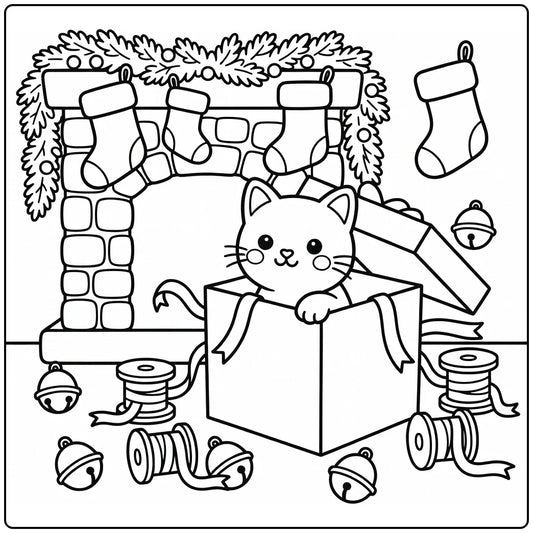 50 Cat Coloring Pages Bundle : Printable PDFs To Print (Pack 2)