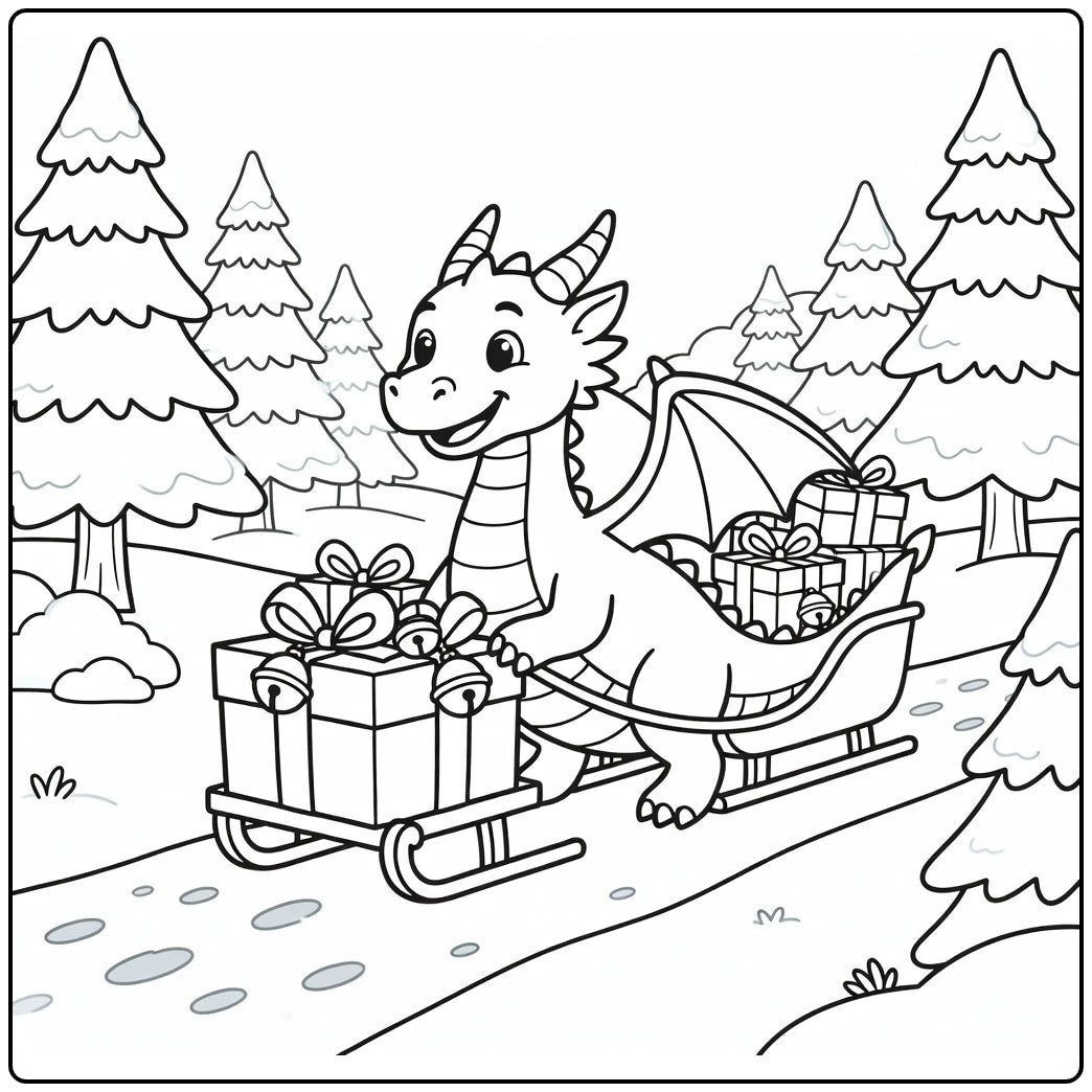 130+ Dragon Coloring Pages