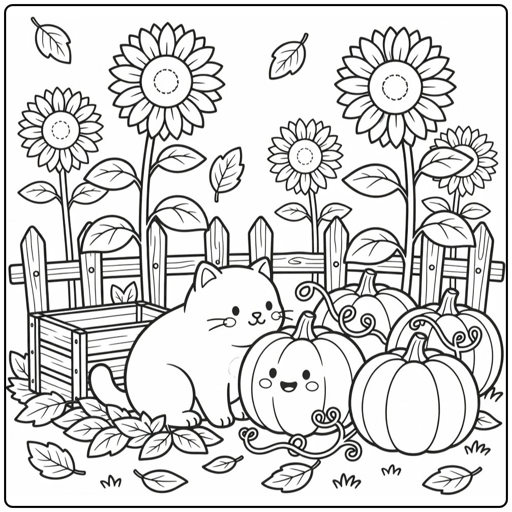 50 Cat Coloring Pages Bundle : Printable PDFs To Print (Pack 2)