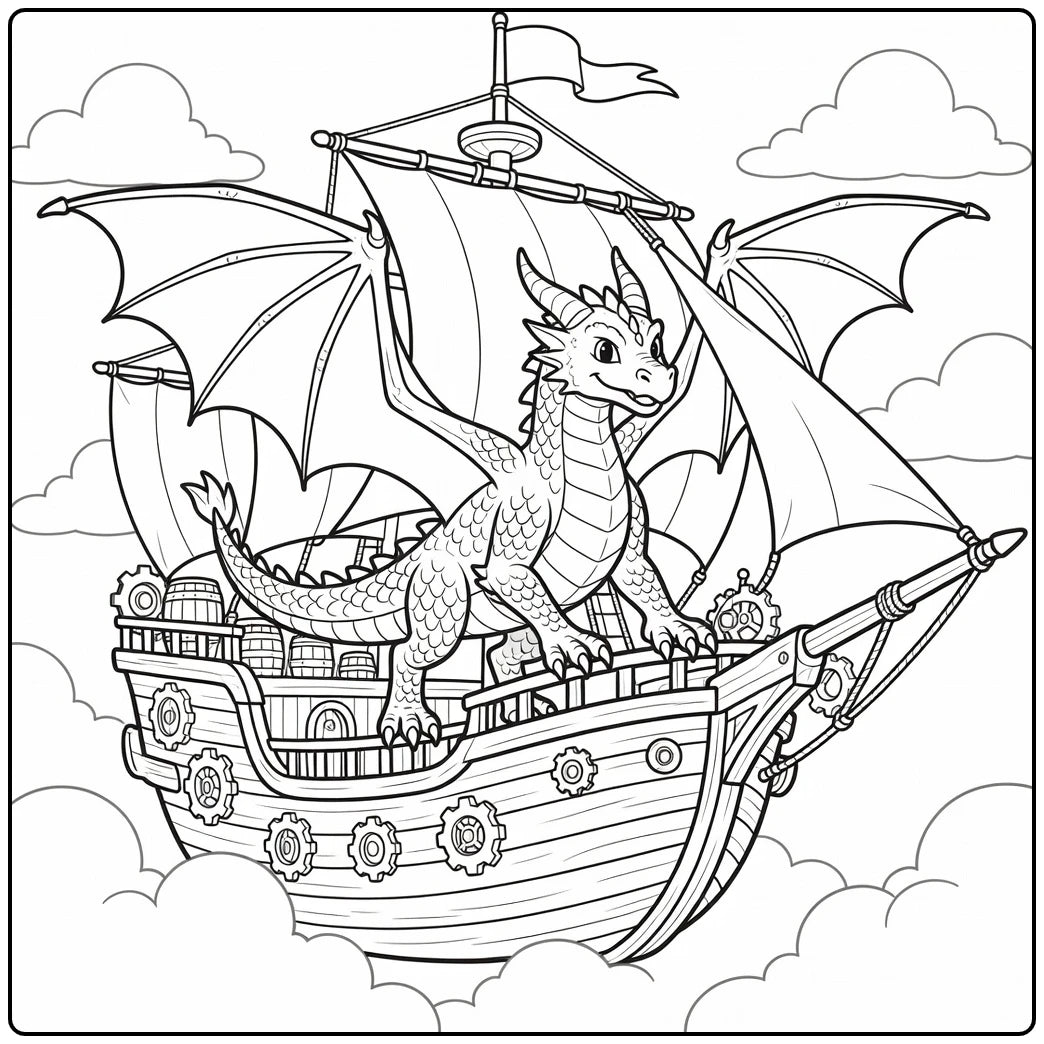 130+ Dragon Coloring Pages
