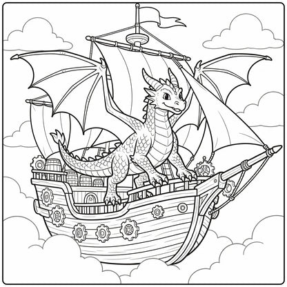 130+ Dragon Coloring Pages