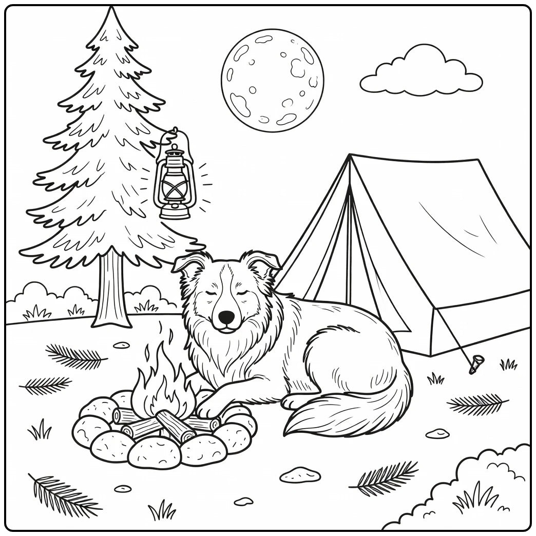 39 Border Collie Dogs Coloring Pages for Preschoolers : Printable PDFs To Print
