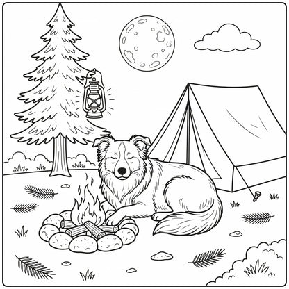 39 Border Collie Dogs Coloring Pages for Preschoolers : Printable PDFs To Print