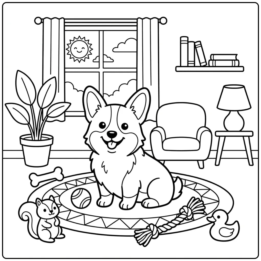 50 Corgi Coloring Pages: Printable PDFs To Print