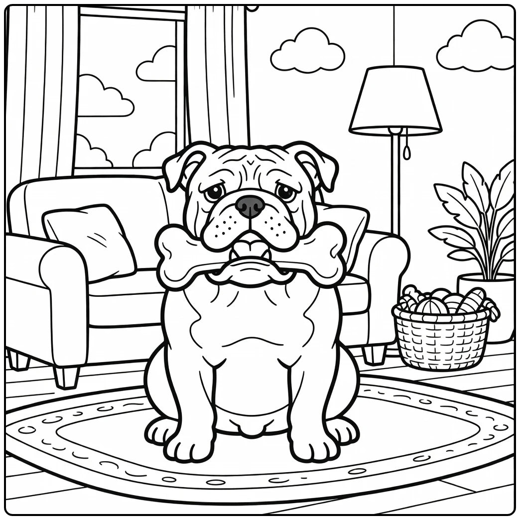 30 English BullDog Coloring Pages: Printable PDFs To Print