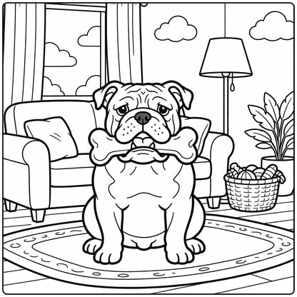 30 English BullDog Coloring Pages: Printable PDFs To Print
