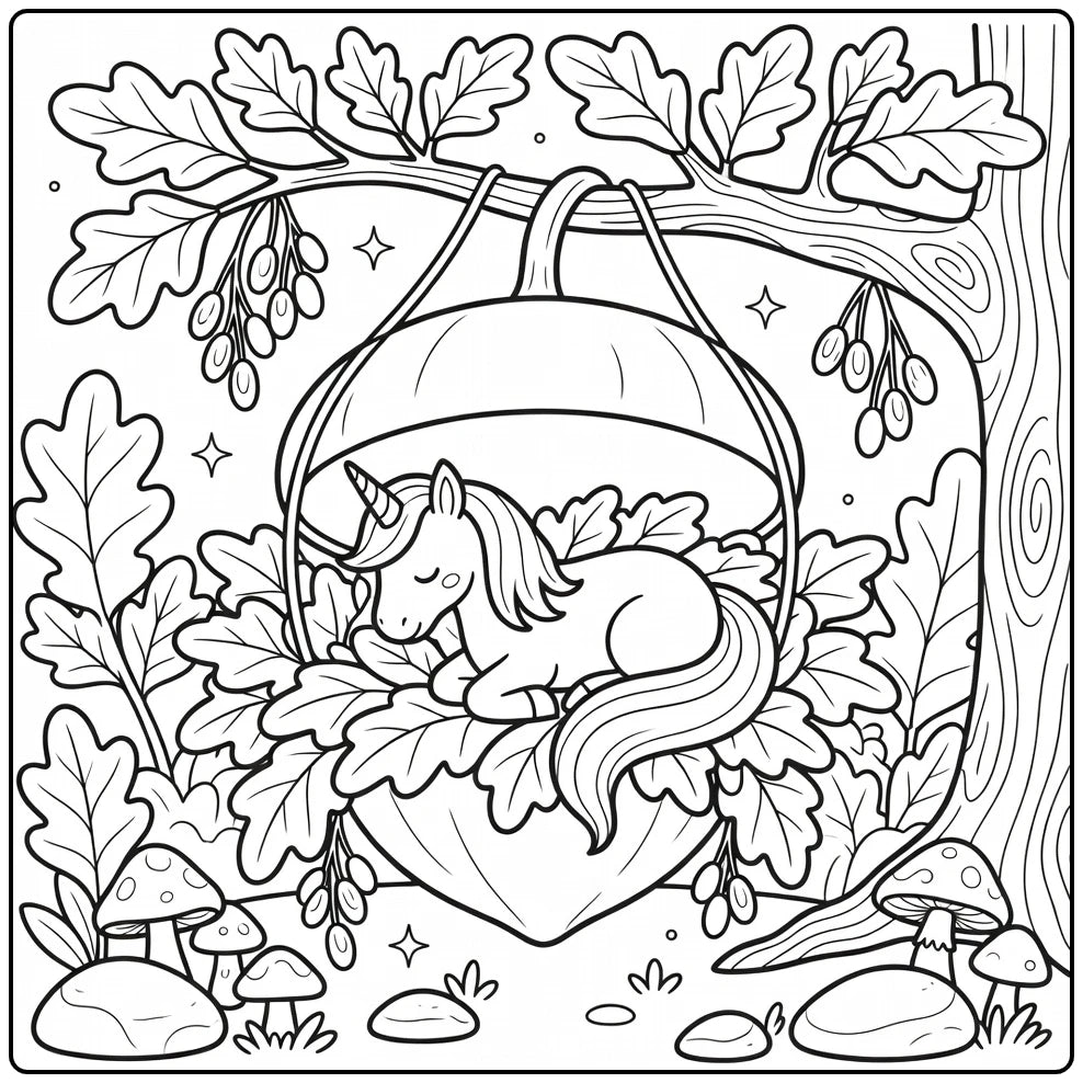 10 Lying Unicorn Coloring Pages