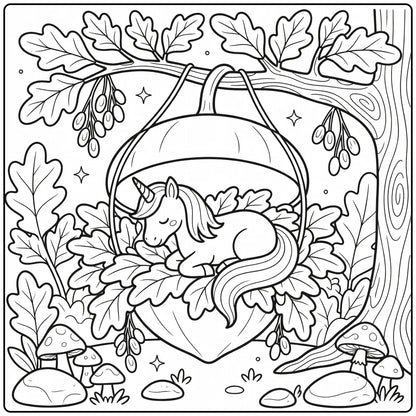 10 Lying Unicorn Coloring Pages