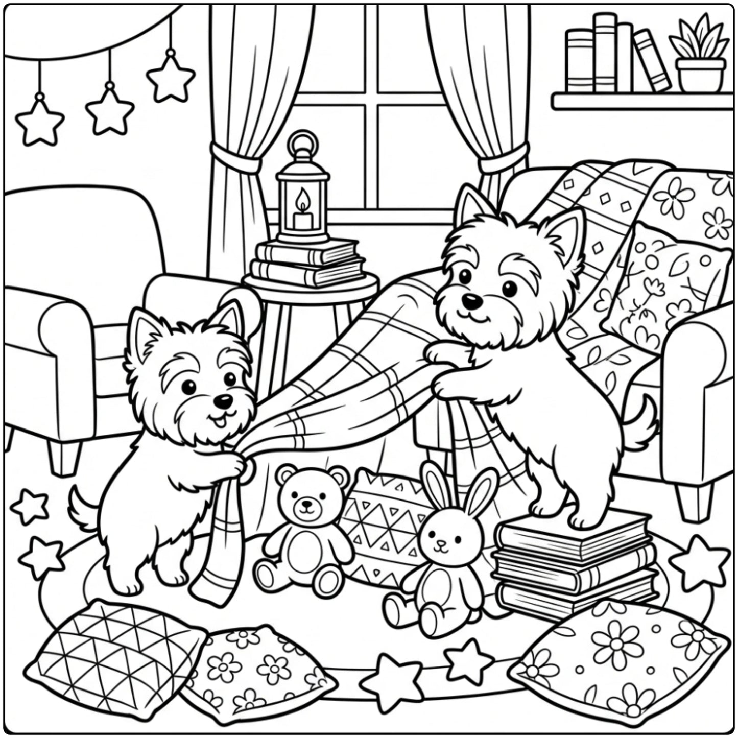 40 Yorkie Coloring Pages: Printable PDFs To Print