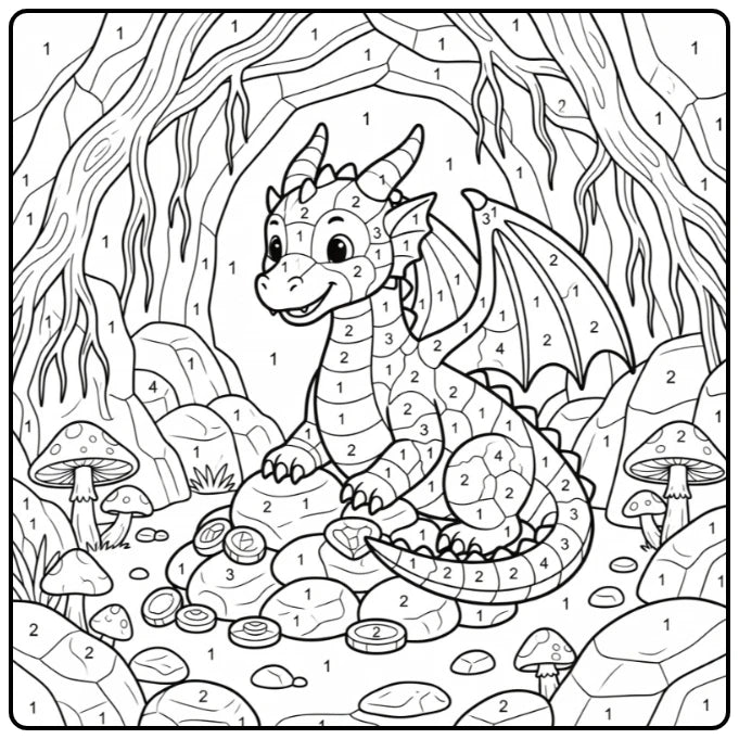 130+ Dragon Coloring Pages