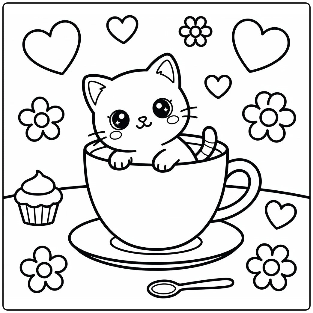 90 Kitten Coloring Pages: Printable PDF Downloads
