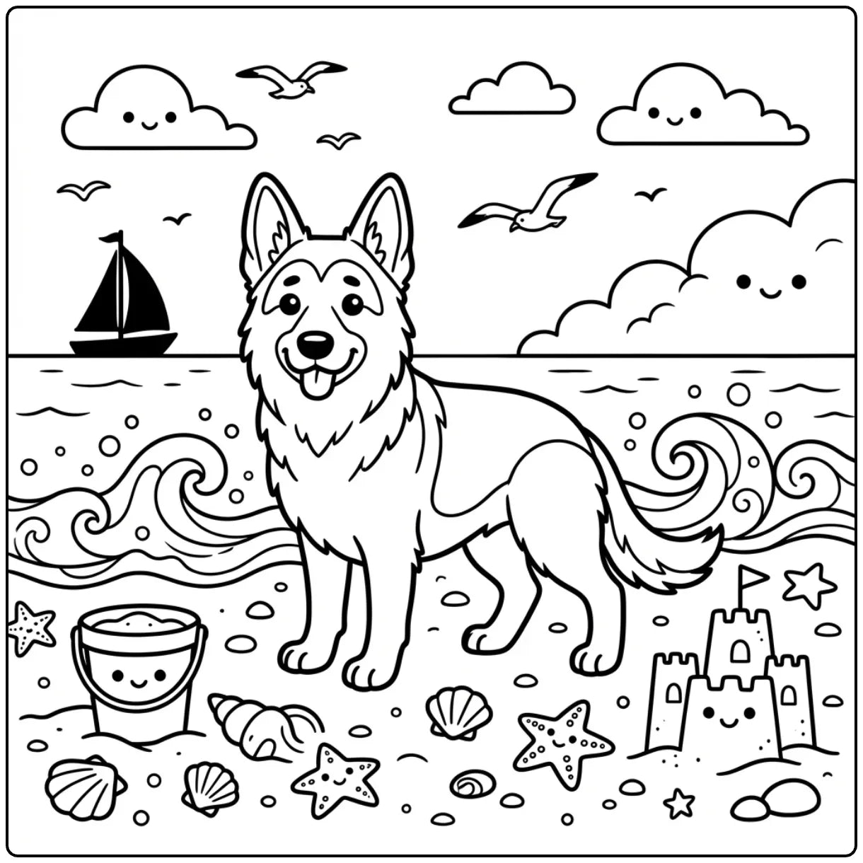 40 German Shepherd Coloring Pages: Printable PDFs To Print