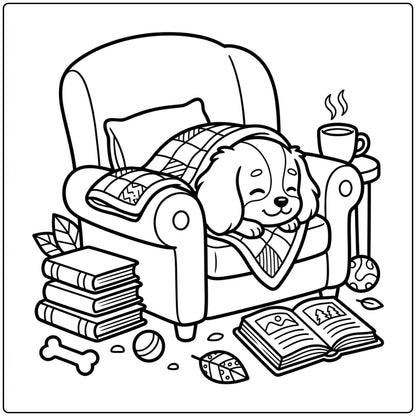 40 Cavalier King Charles Spaniel Coloring Pages: Printable PDFs To Print