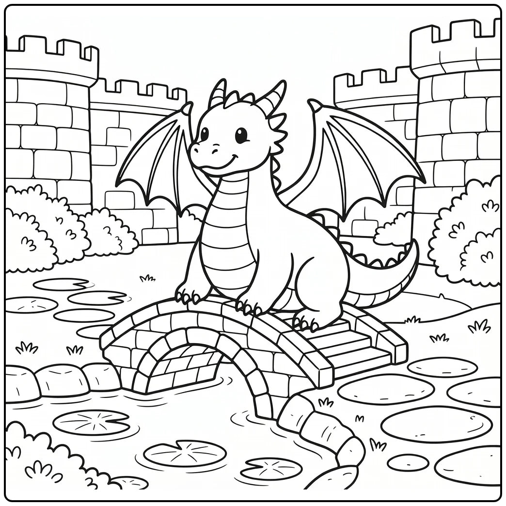 130+ Dragon Coloring Pages