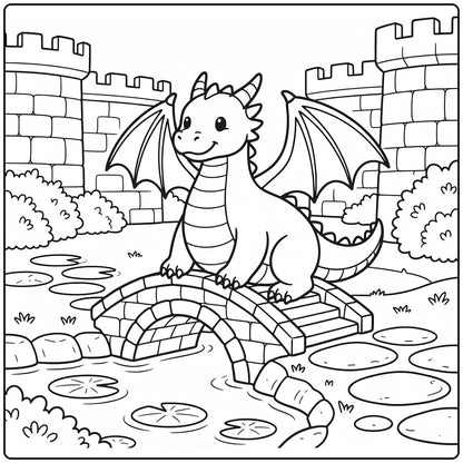 130+ Dragon Coloring Pages