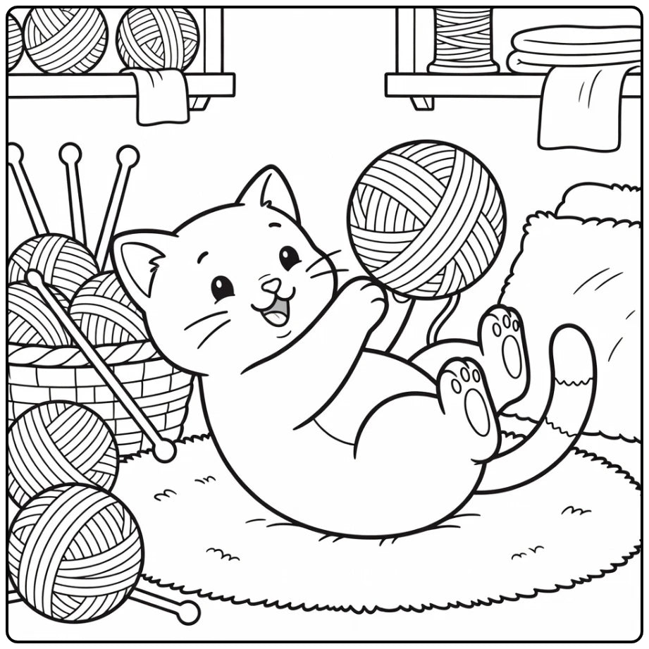 90 Kitten Coloring Pages: Printable PDF Downloads