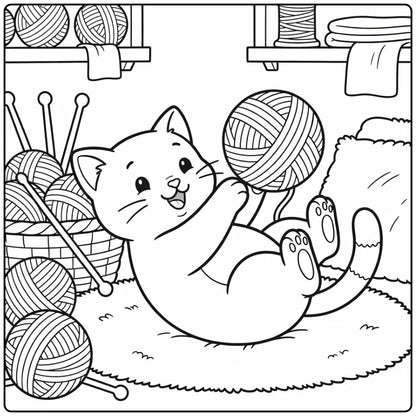 90 Kitten Coloring Pages: Printable PDF Downloads