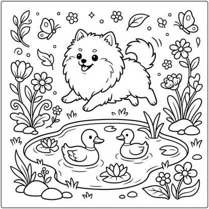 40 Pomeranian Coloring Pages: Printable PDFs To Print