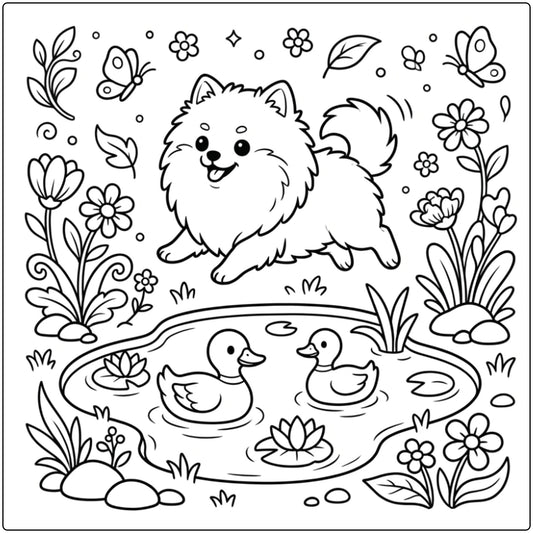 40 Pomeranian Coloring Pages: Printable PDFs To Print