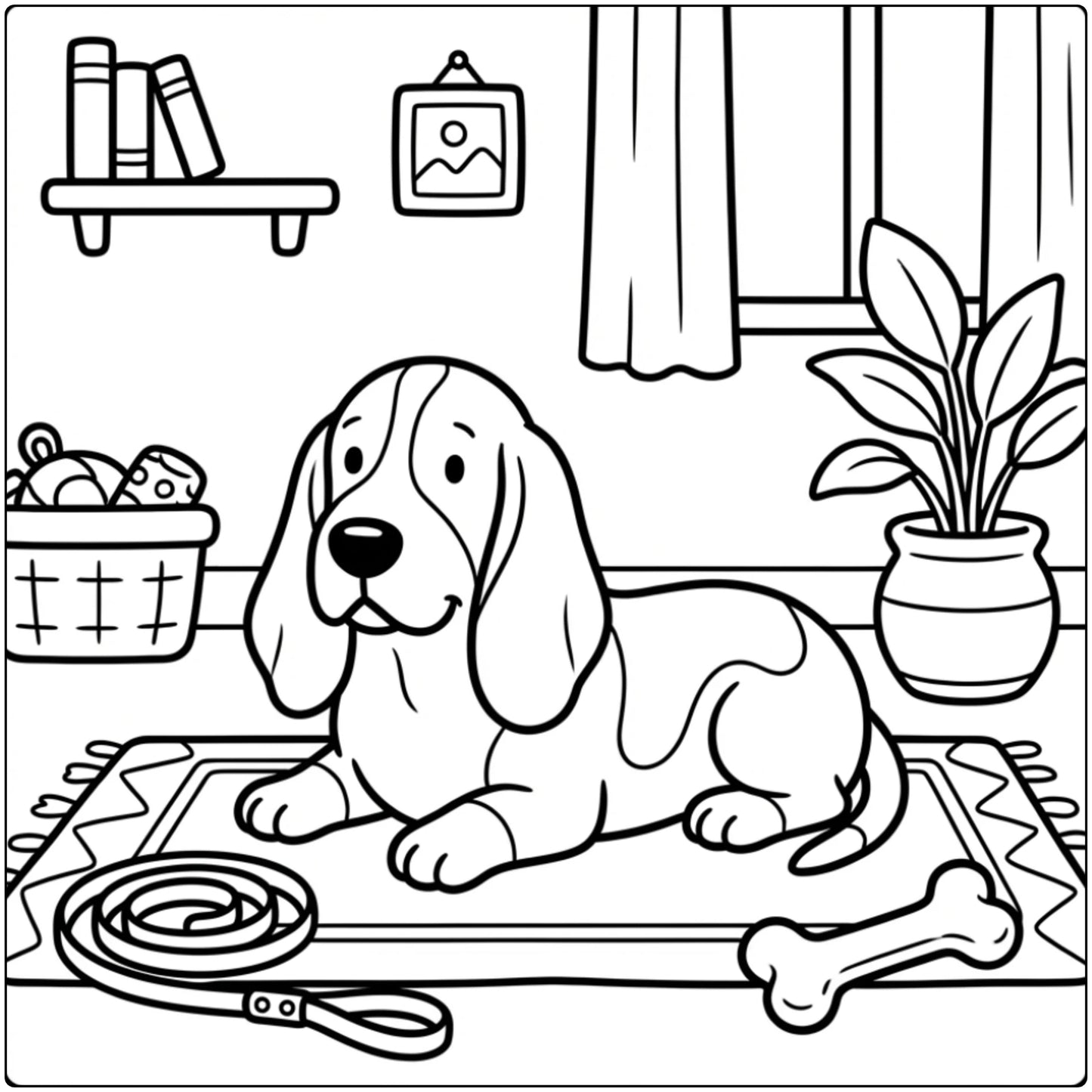40 Basset Hound Coloring Pages: Printable PDFs To Print
