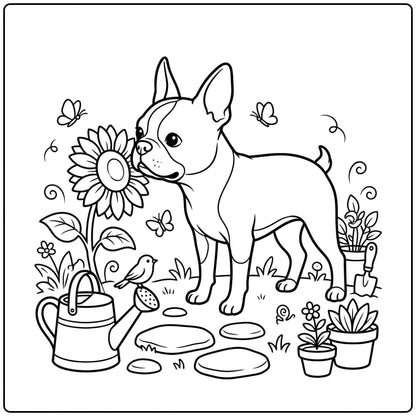 40 Boston Terrier Coloring Pages:  Printable PDFs To Print
