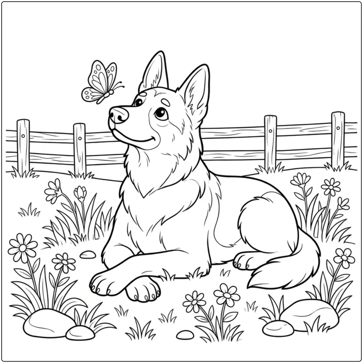 40 German Shepherd Coloring Pages: Printable PDFs To Print