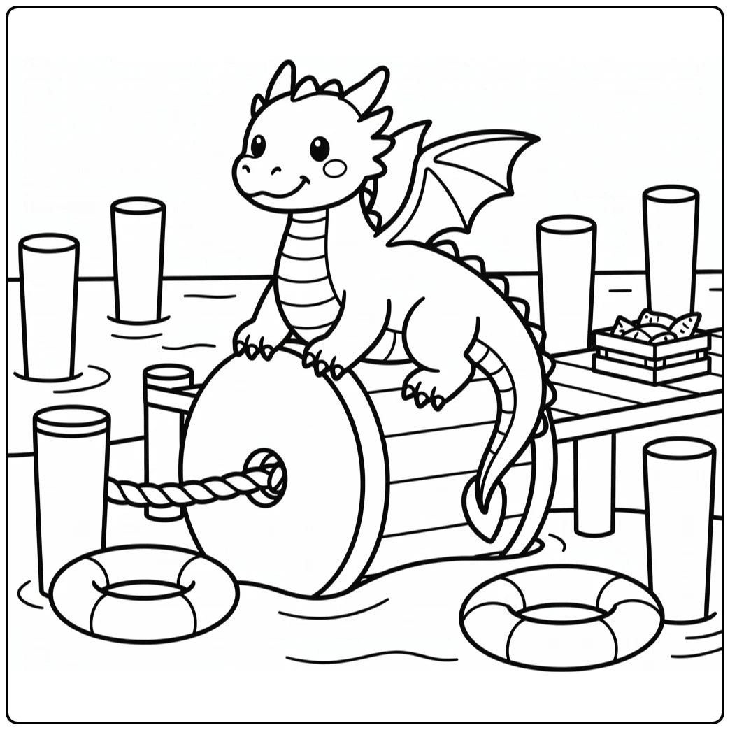 10+ Water Dragon Coloring Pages