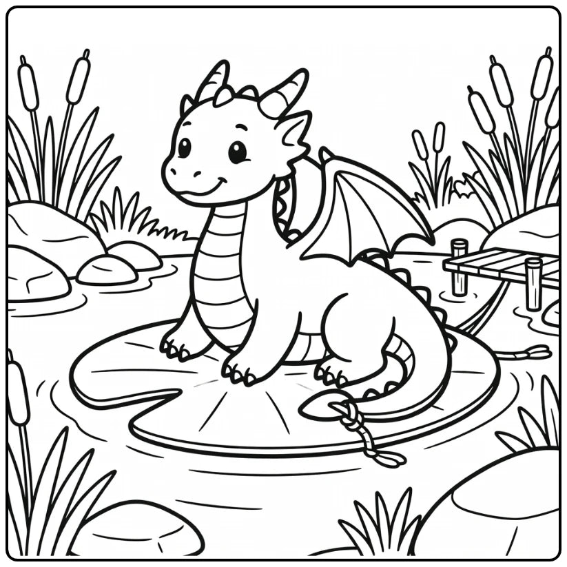 10+ Water Dragon Coloring Pages