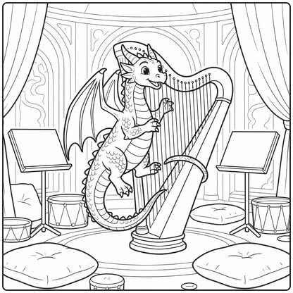 130+ Dragon Coloring Pages