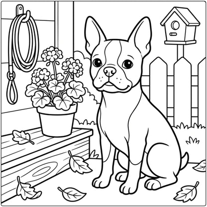 40 Boston Terrier Coloring Pages:  Printable PDFs To Print