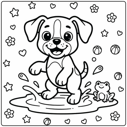 30 Dog Coloring Pages for Preschoolers : Printable PDFs To Print