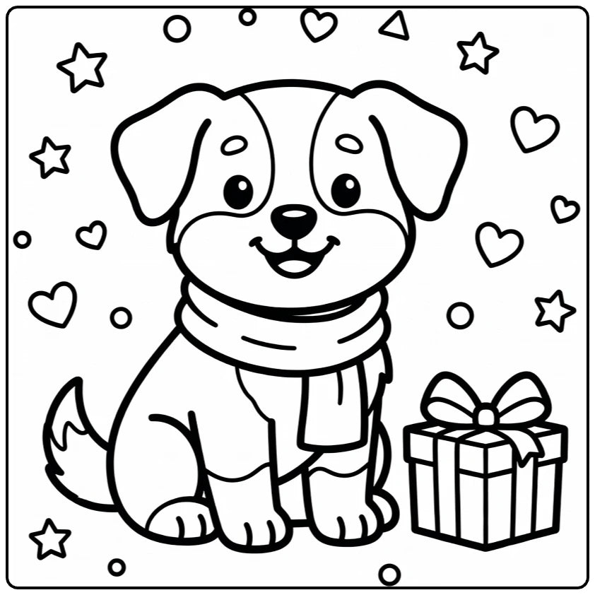 30 Dog Coloring Pages for Preschoolers : Printable PDFs To Print