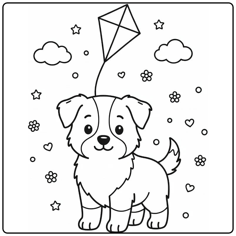 30 Dog Coloring Pages for Preschoolers : Printable PDFs To Print