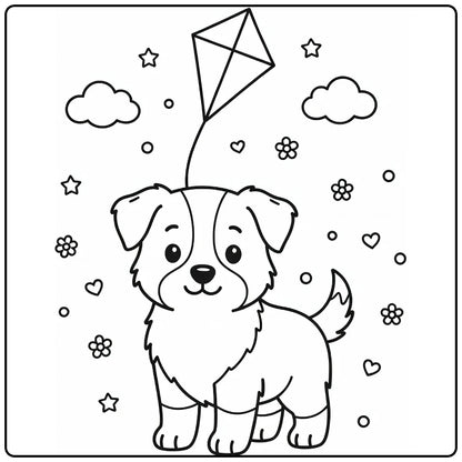 30 Dog Coloring Pages for Preschoolers : Printable PDFs To Print