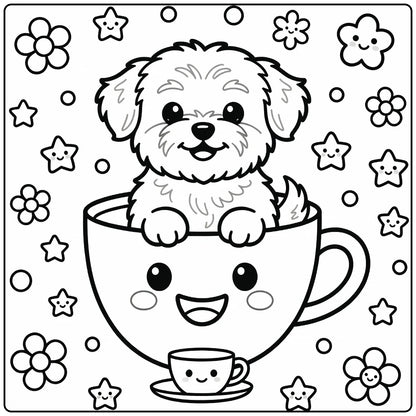 30 Dog Coloring Pages for Preschoolers : Printable PDFs To Print