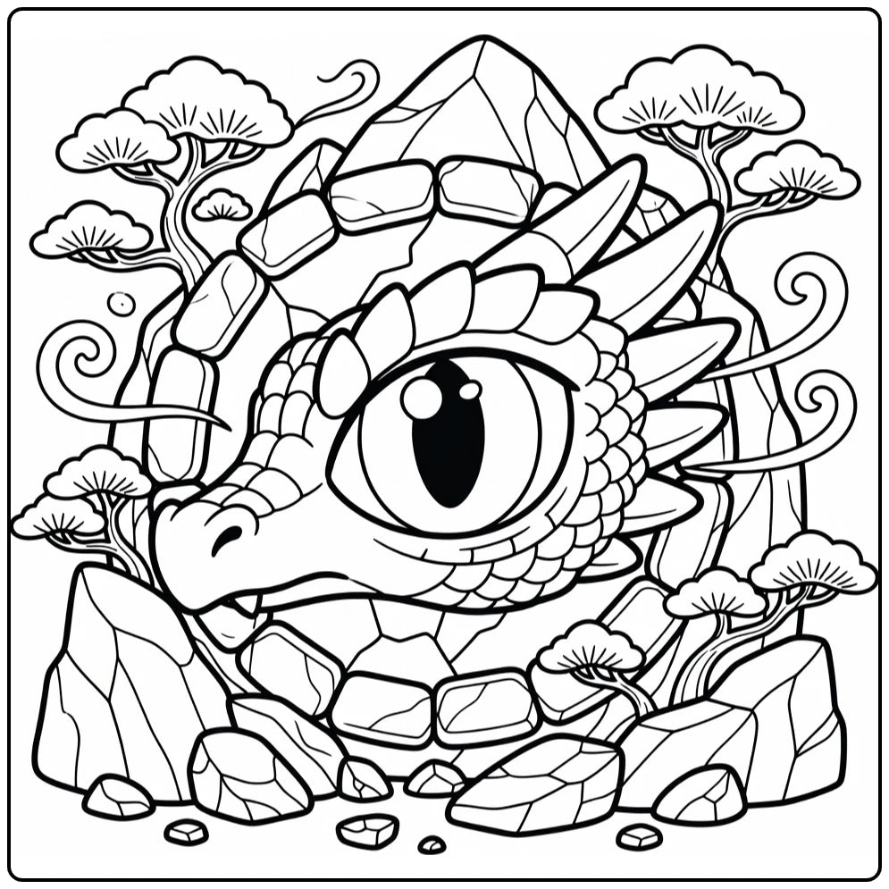 10+ Dragon Head Coloring Pages