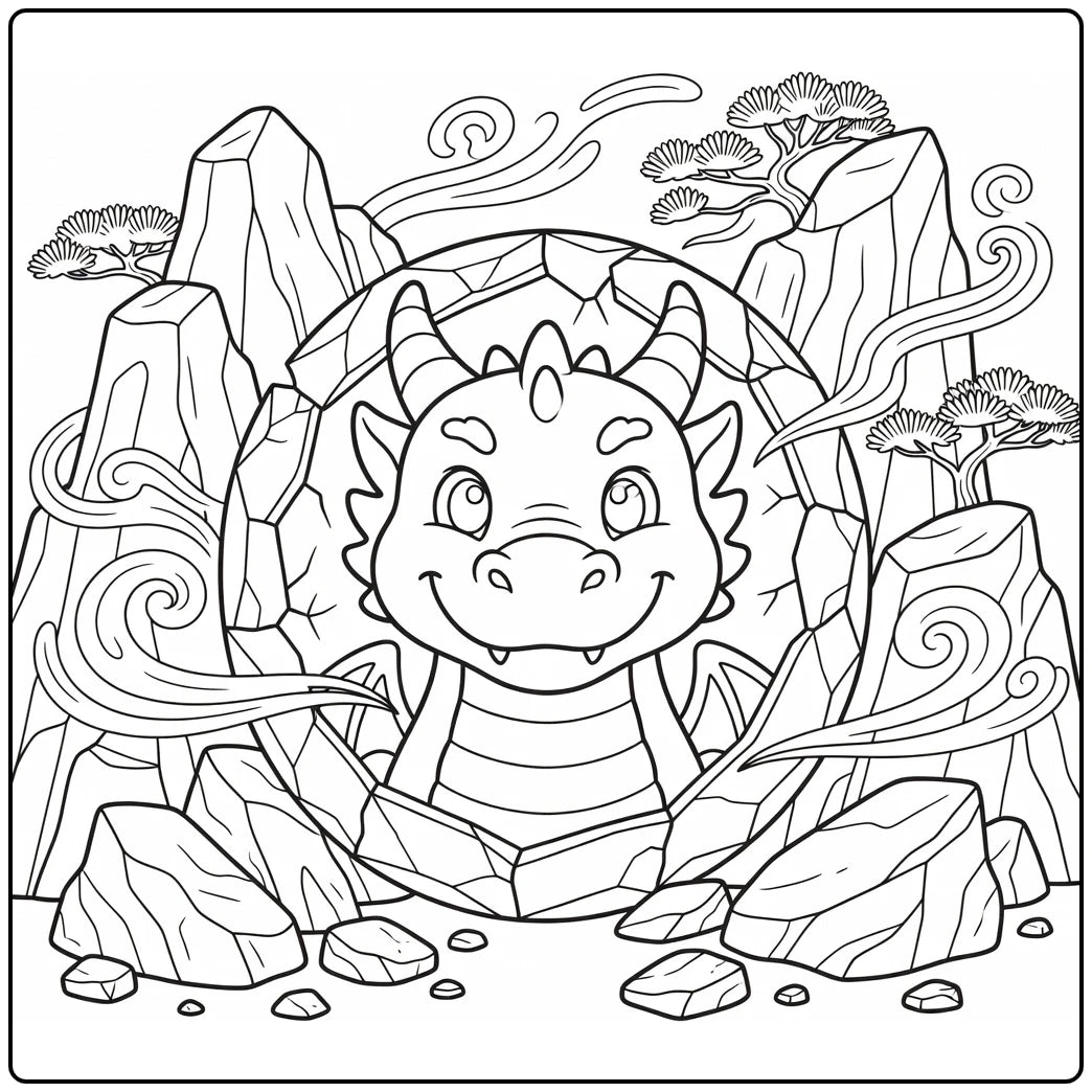 10+ Dragon Head Coloring Pages