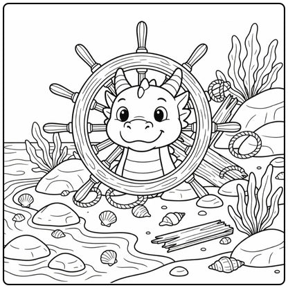 10+ Dragon Head Coloring Pages