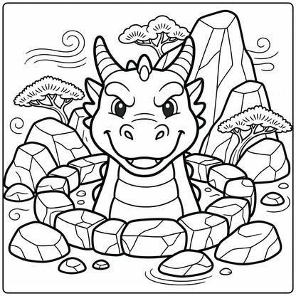 10+ Dragon Head Coloring Pages