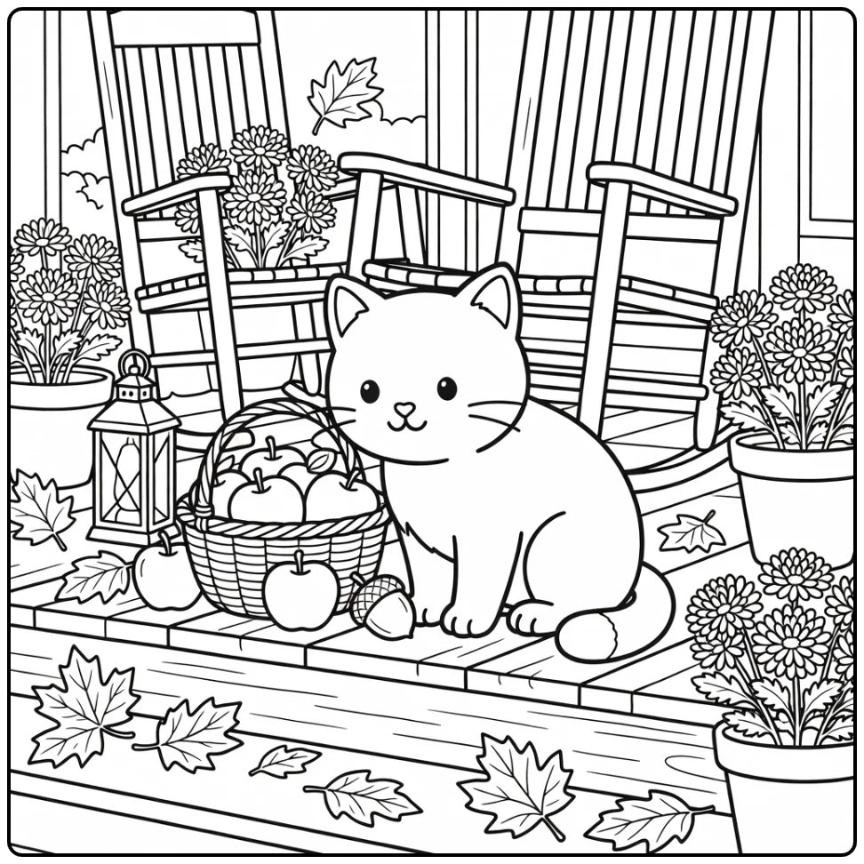 50 Cat Coloring Pages Bundle : Printable PDFs To Print (Pack 3)