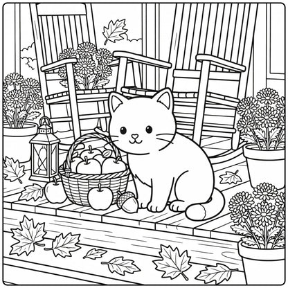 50 Cat Coloring Pages Bundle : Printable PDFs To Print (Pack 3)
